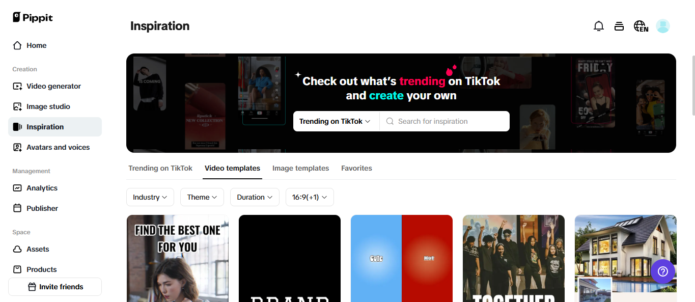 YouTube content templates