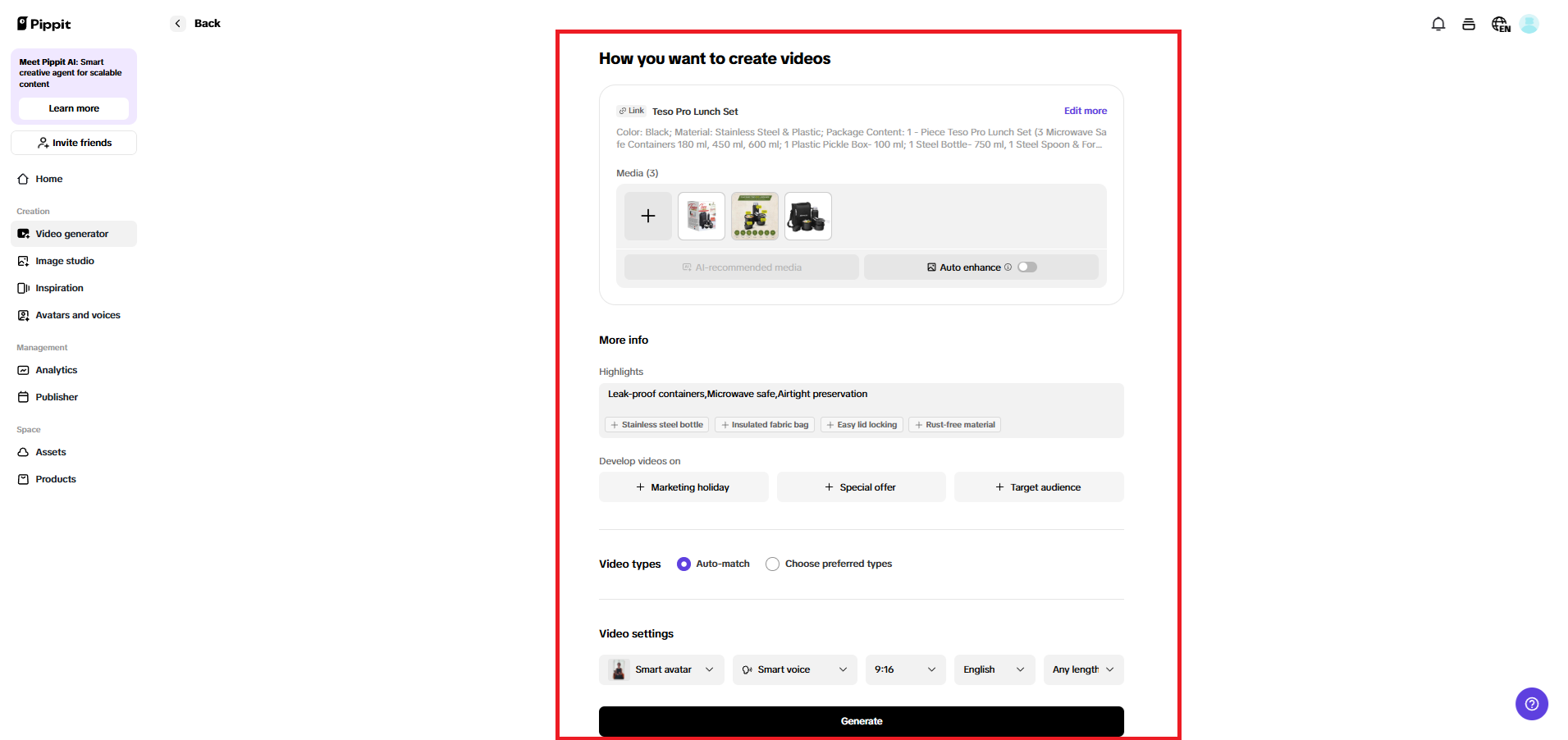 How you want to create a video page