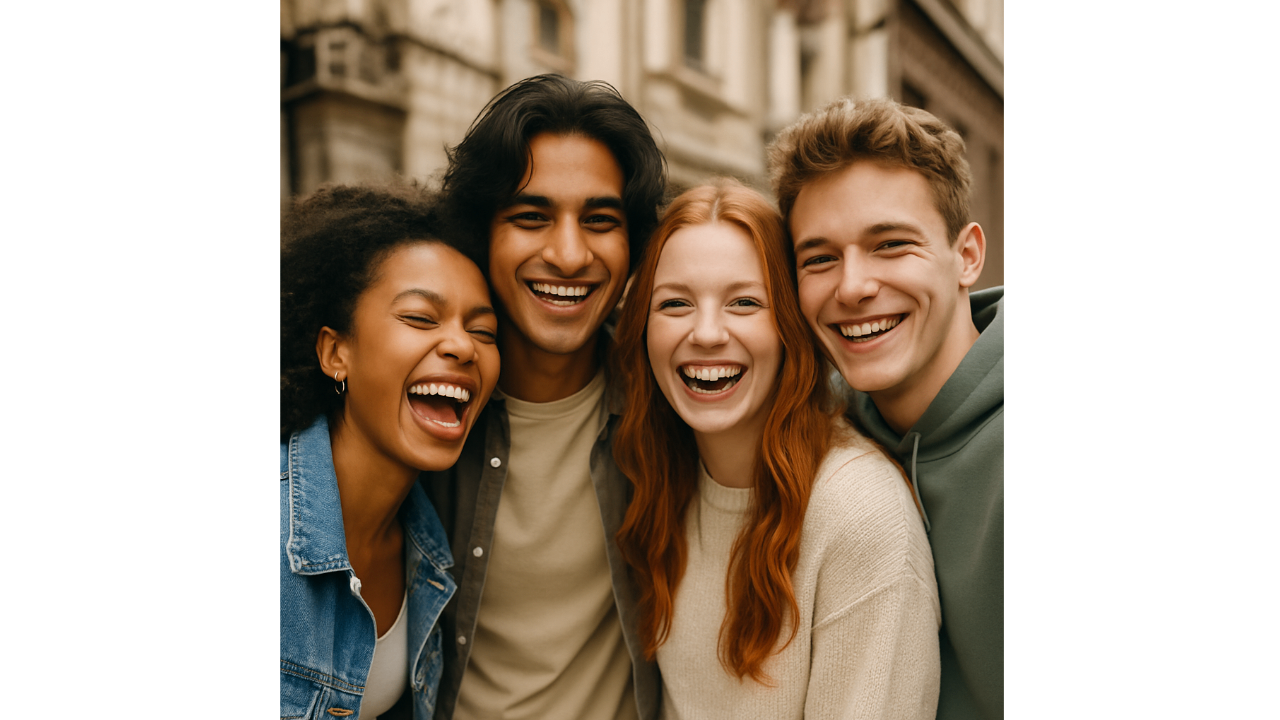 Group photo showing social energy