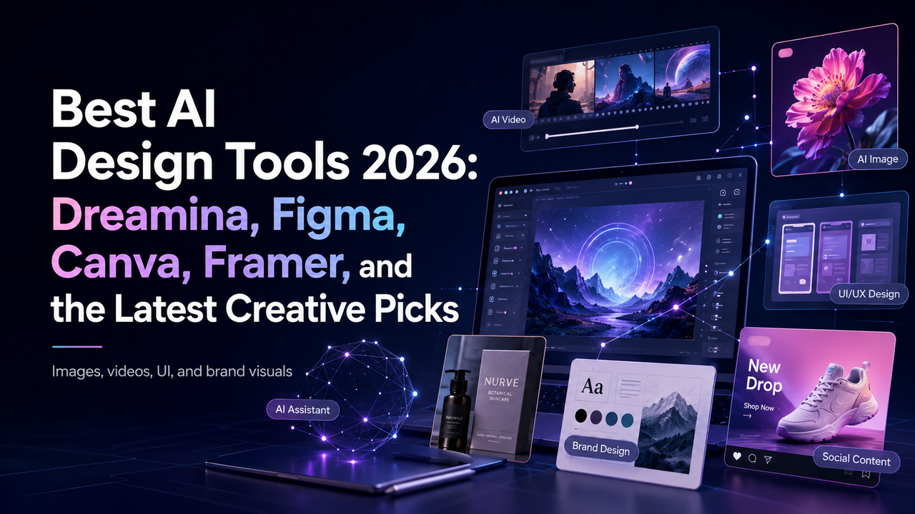 Best AI Design Tools 2026: Dreamina, Figma, Canva, Framer, and the Latest Creative Picks
