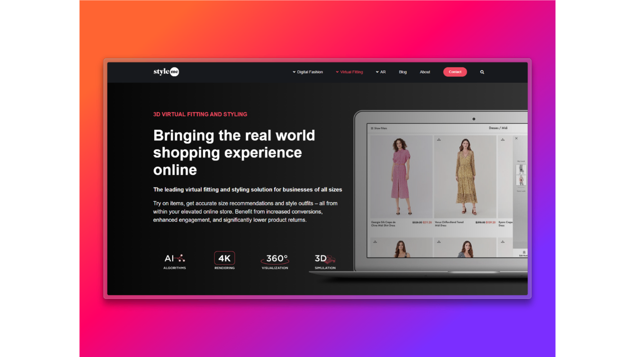 Tecnologia de ajuste virtual da Style.me