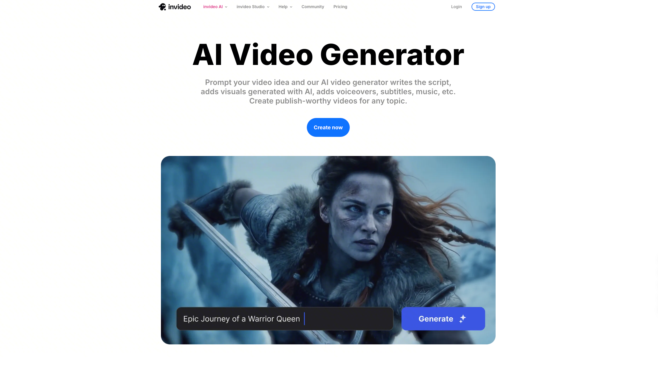 InVideo AI - miglior script-to-finished-video flusso di lavoro