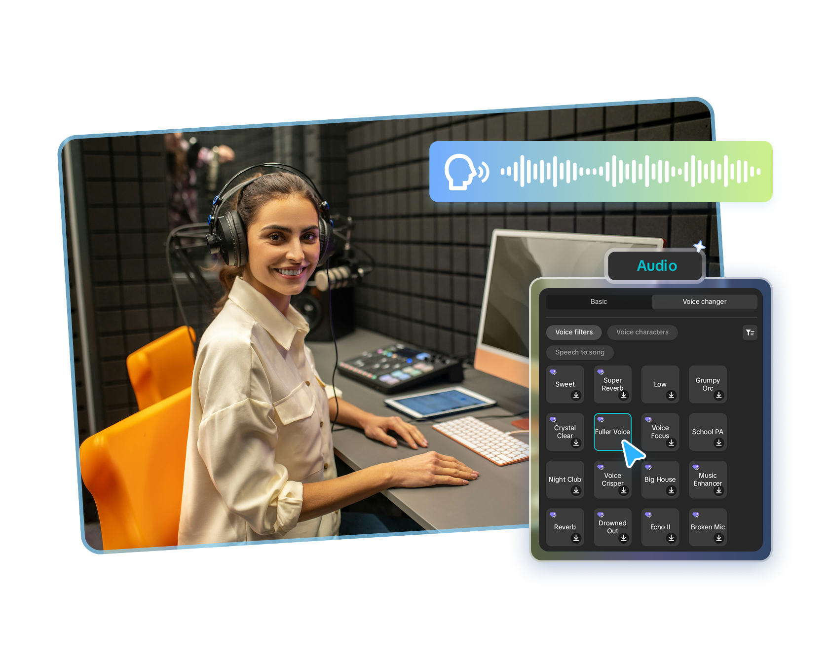 CapCut's AI voice filters