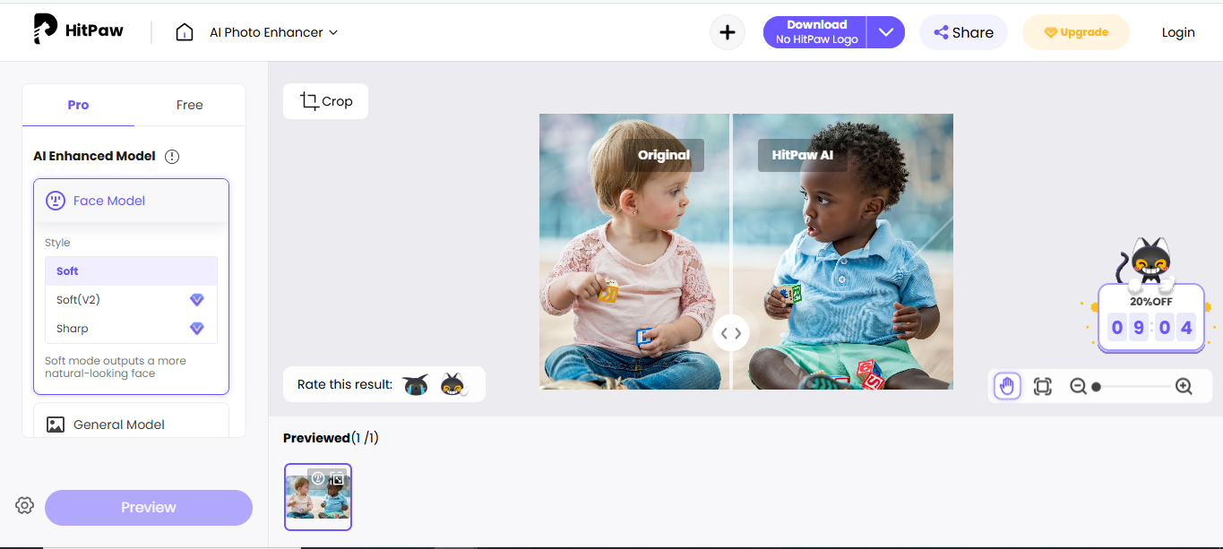 HitPaw - the widely used 8k photo enhancer for free