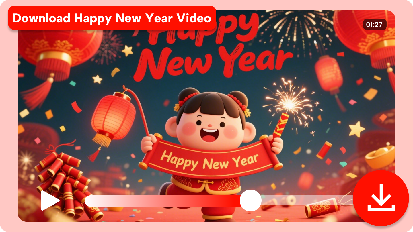 download happy new year video