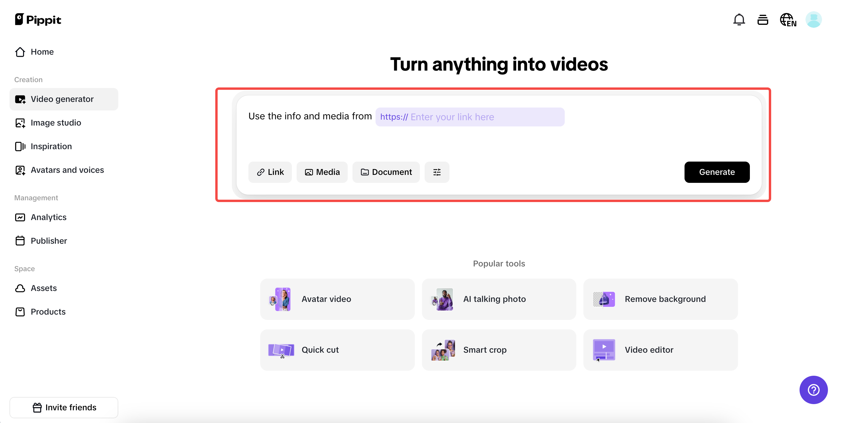 AI-powered ad generation ng Pippit