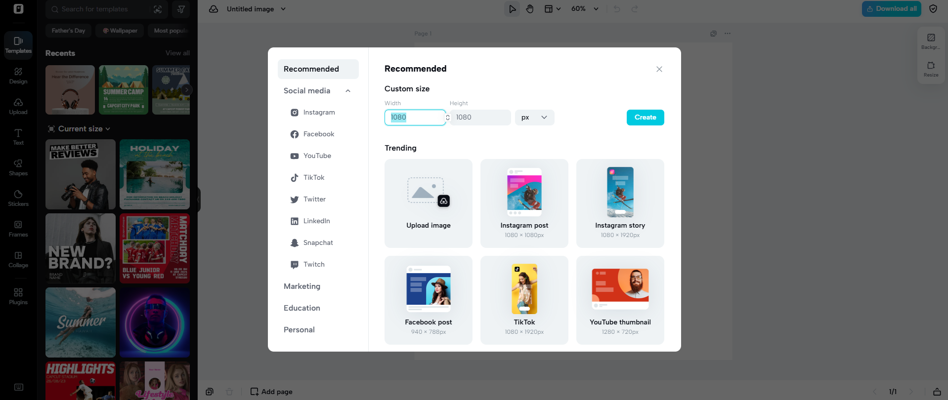 One-click social media adaptation