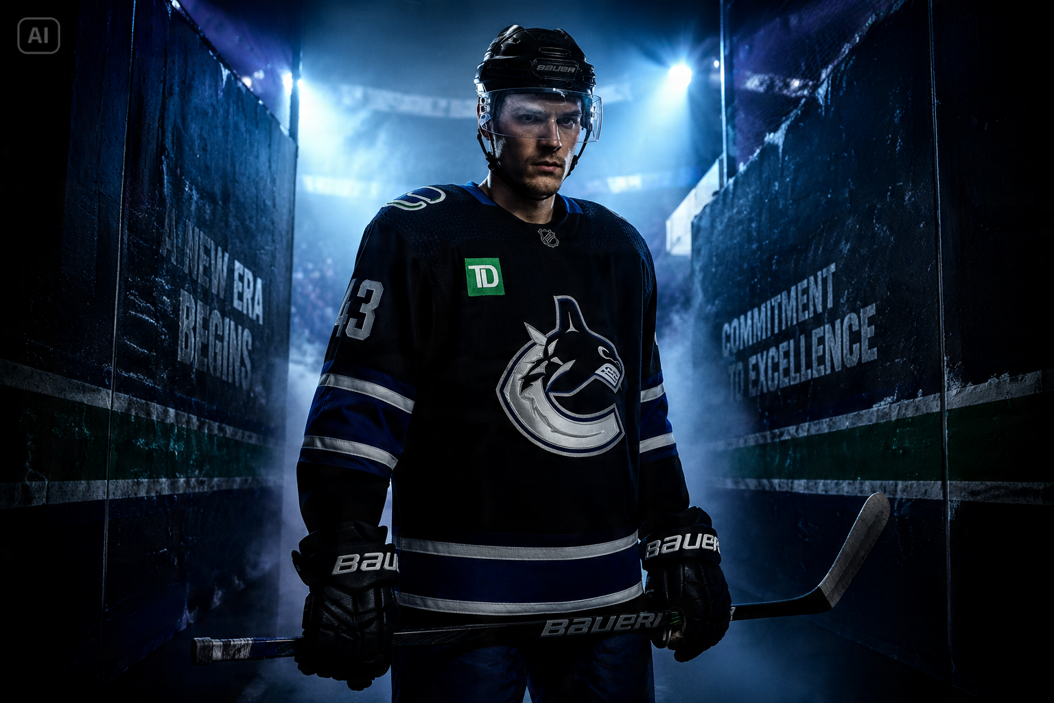 AI Hockey Poster features