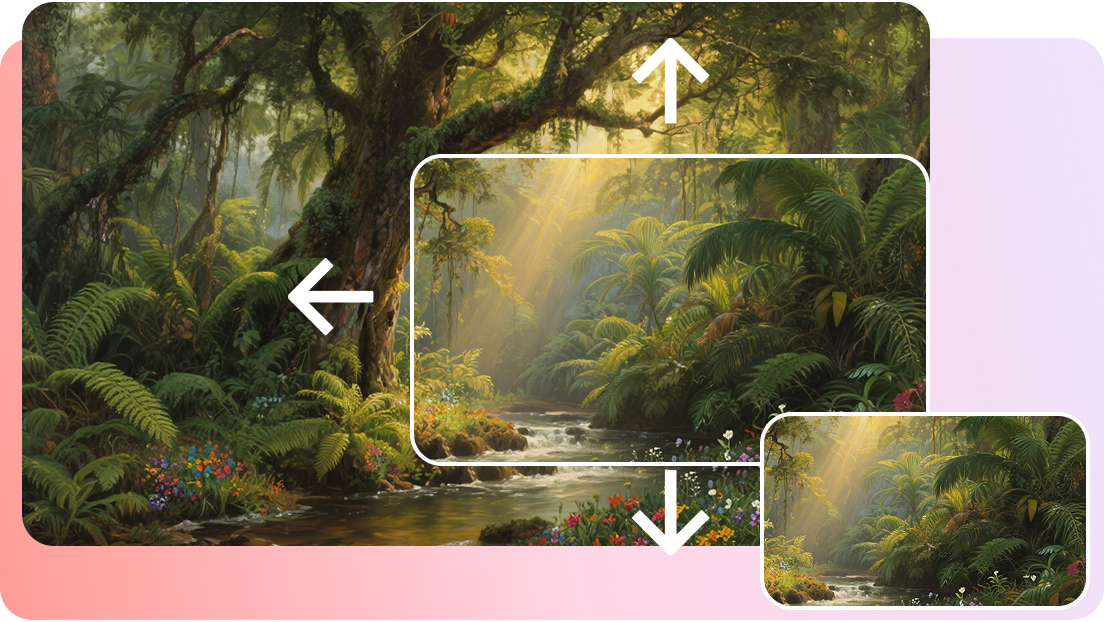 Trình mở rộng hình ảnh AI với ảnh