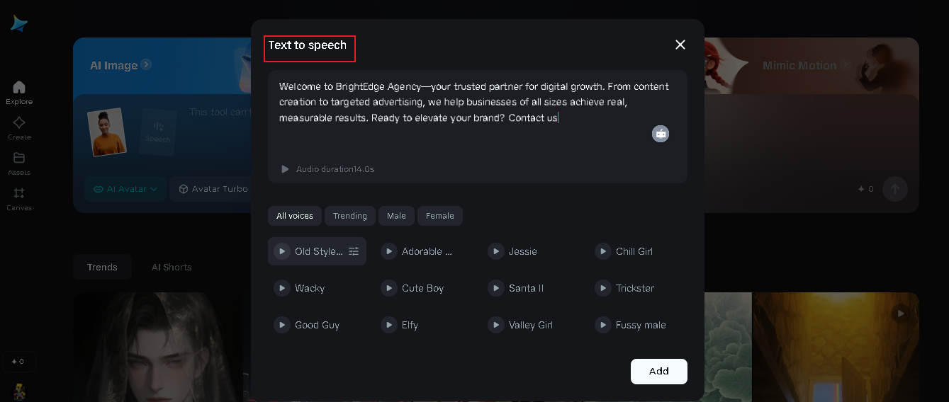 Generator text-to-speech