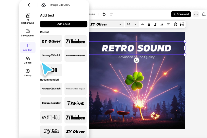 季節のポスターをカスタマイズしてください。