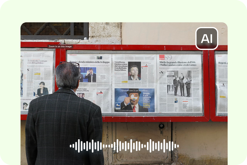 Generating news video narration with an AI text-to-speech generator