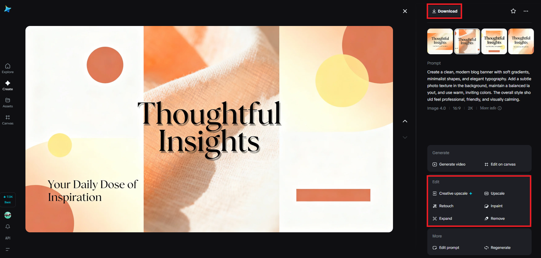 Review, refine, and download your final design