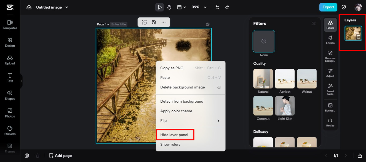 hide layer