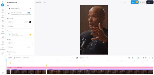 VEED ai caption generator