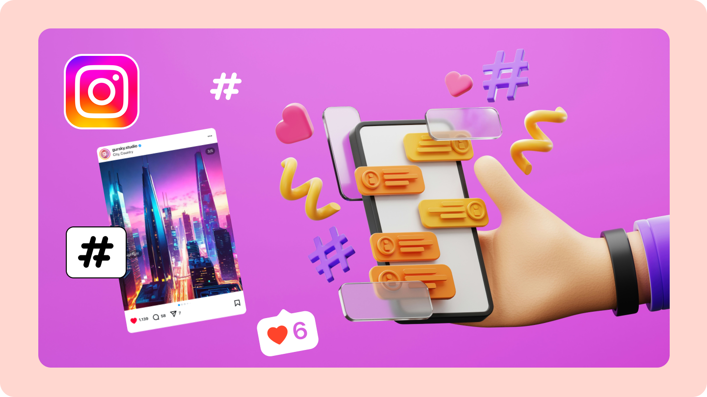 hashtags do Instagram em tendência