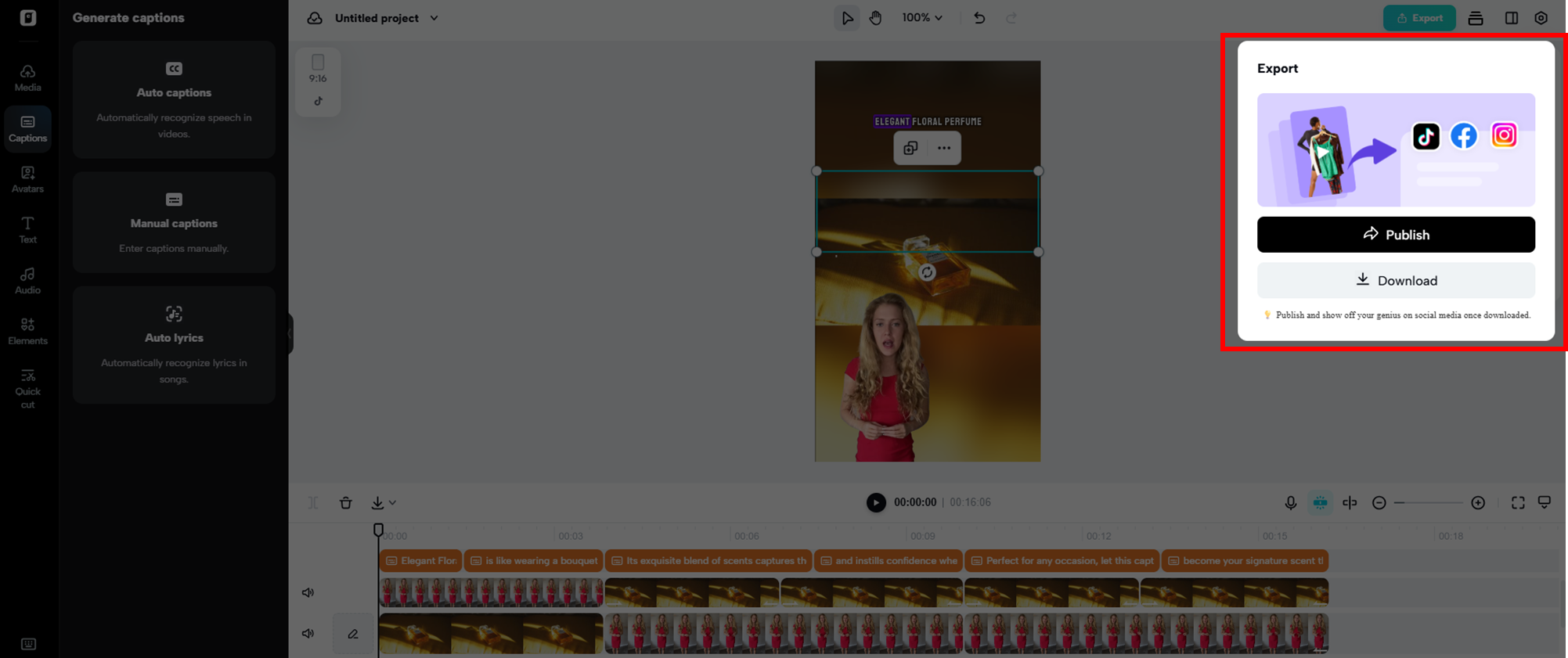 Export your video