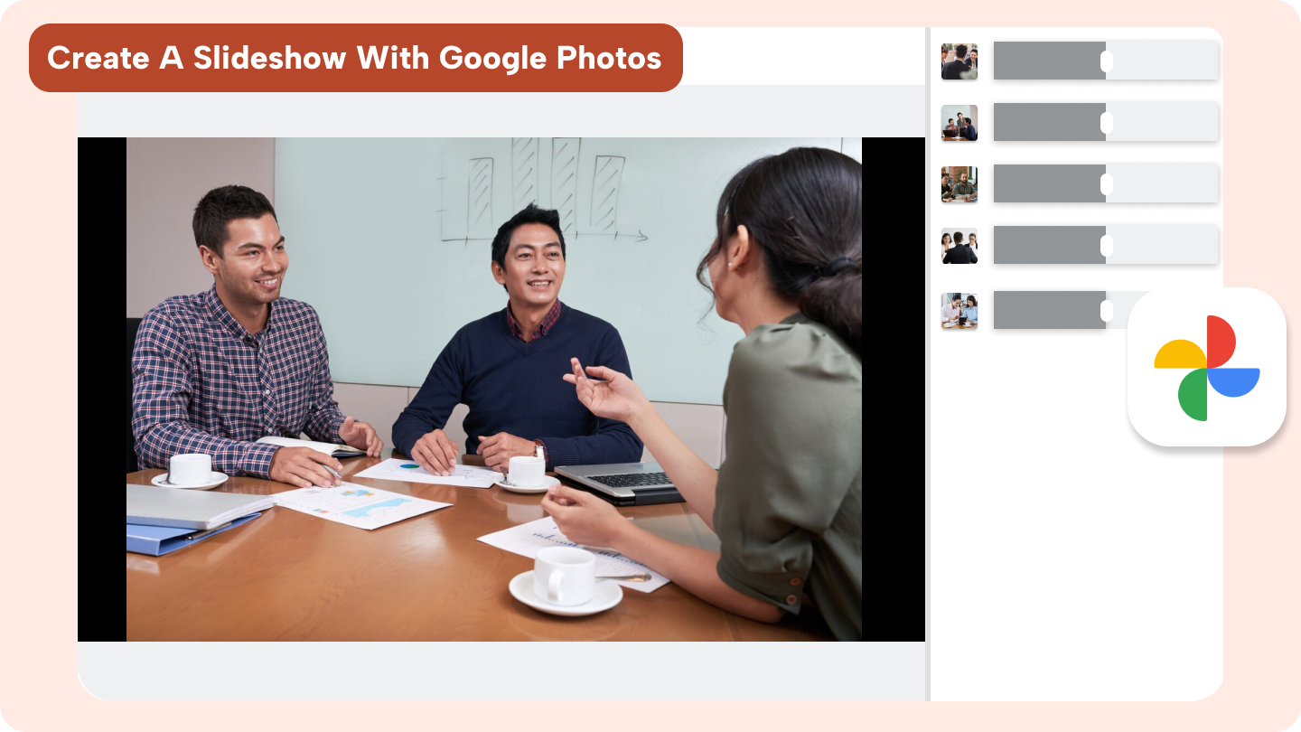How to make a slideshow on google photos