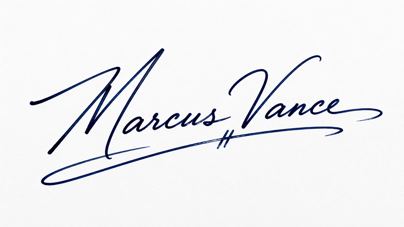 Executive Cursive Signature