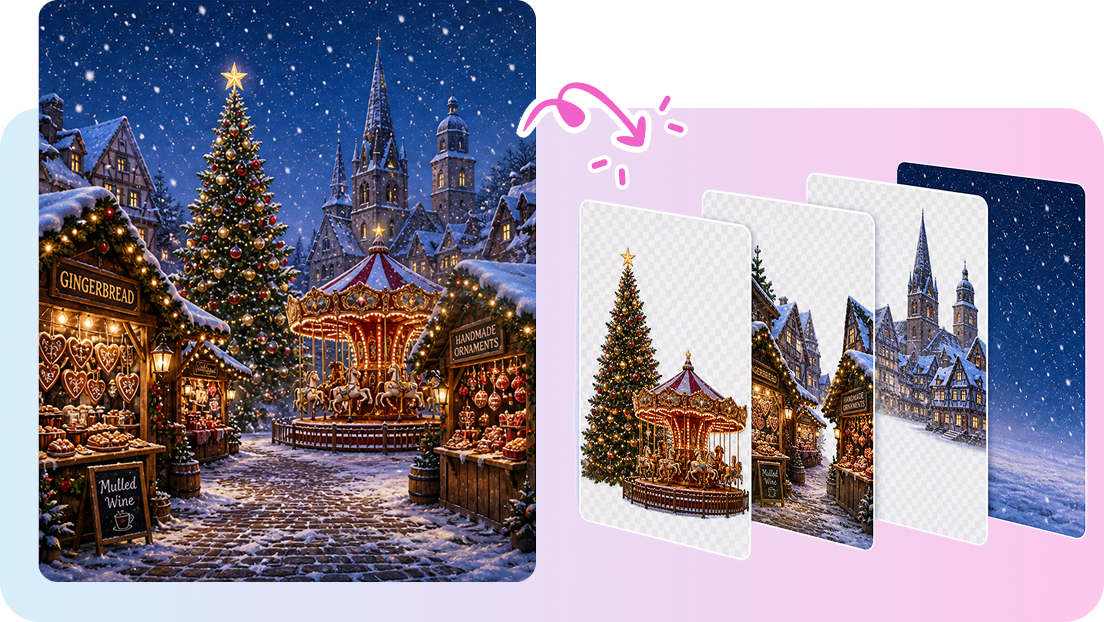 Separate Images into Editable Layers