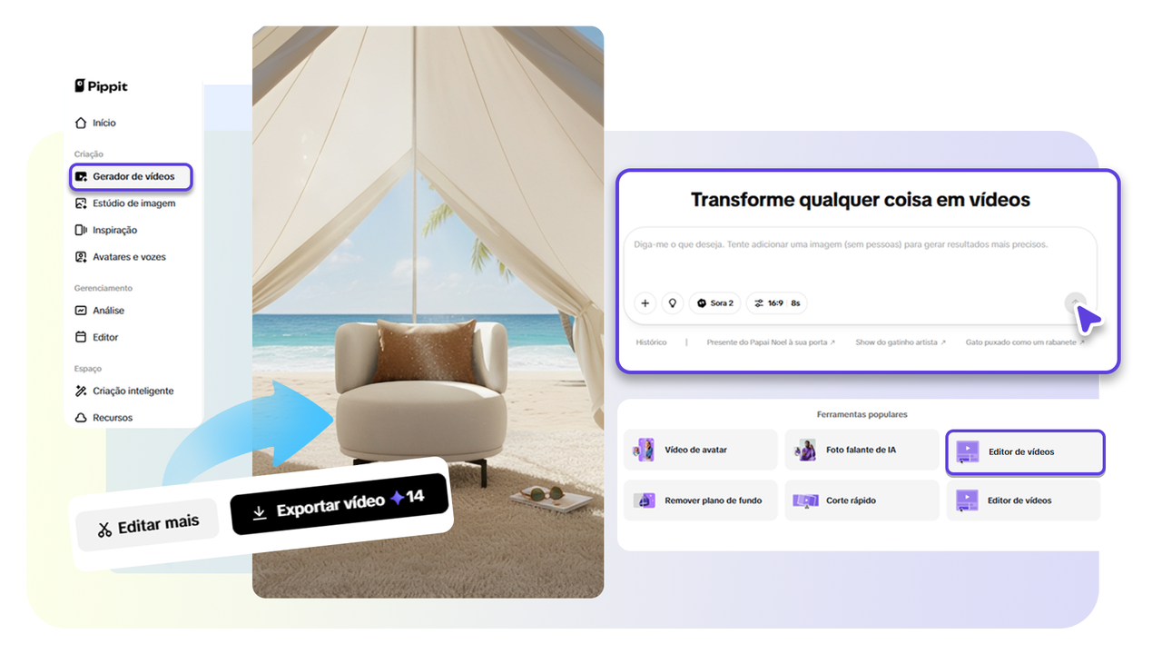 Enviar vídeo para conversão online