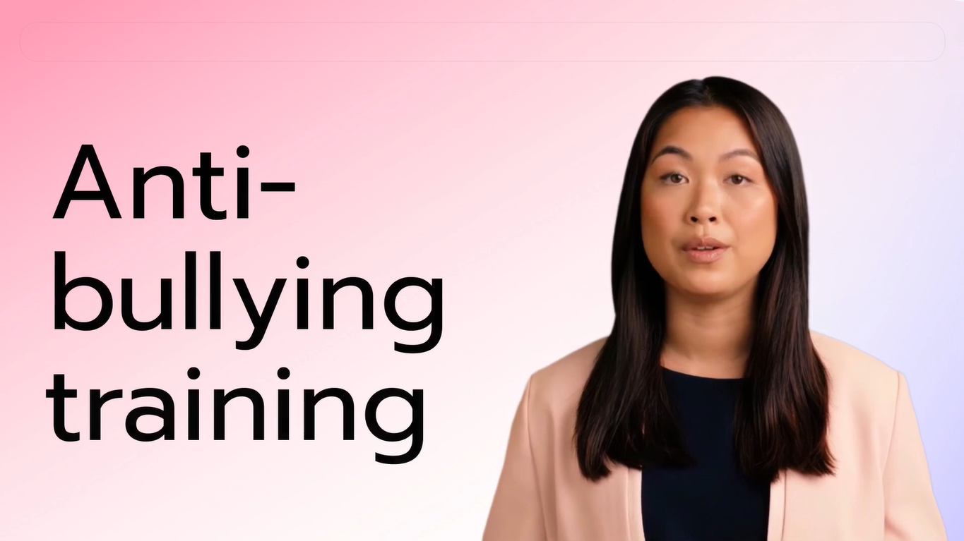 corporate video training on anti-bullying