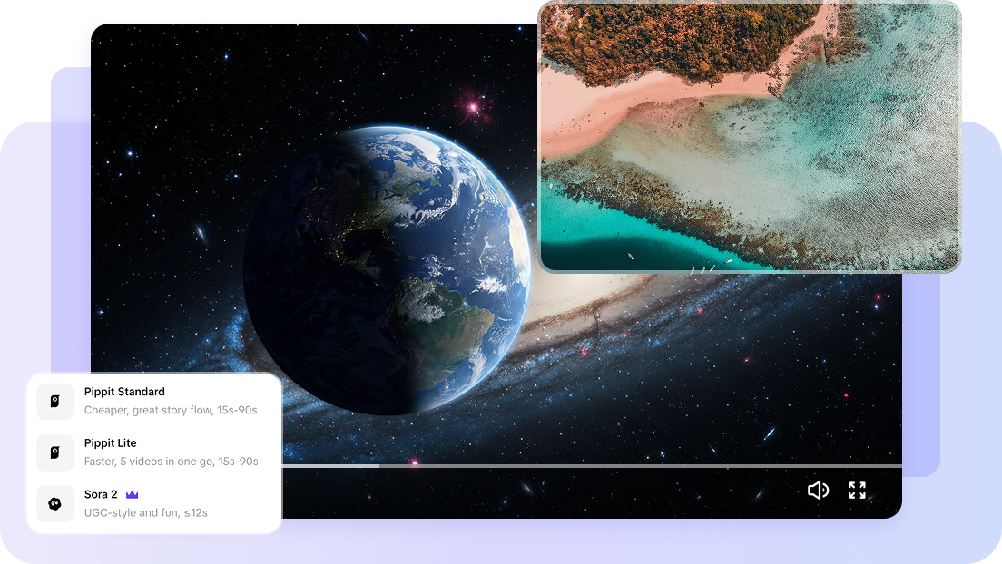 High-quality Earth Zoom Out with AI models