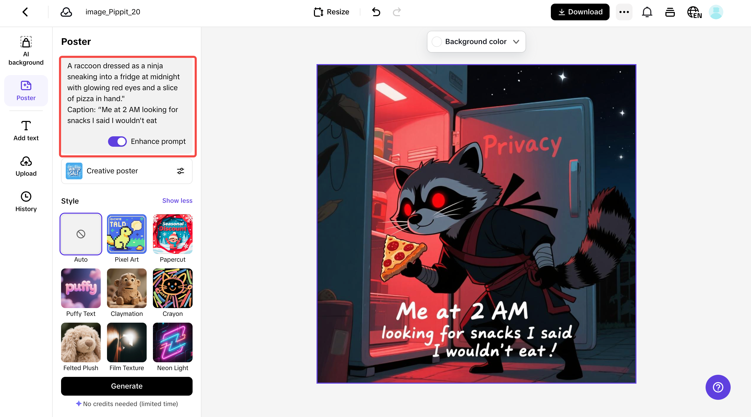 AI-powered text-to-image generation