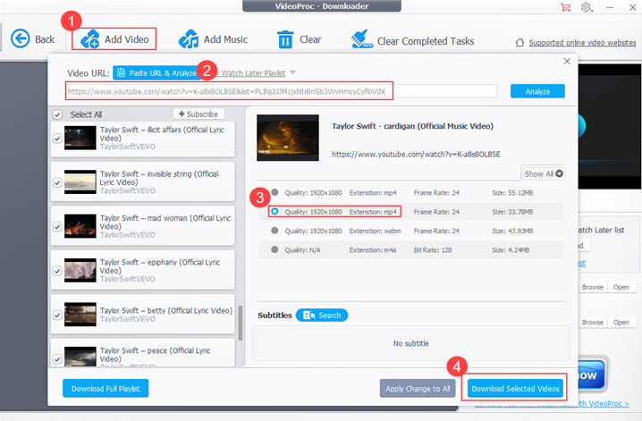 Descargando el video de YouTube como MP4