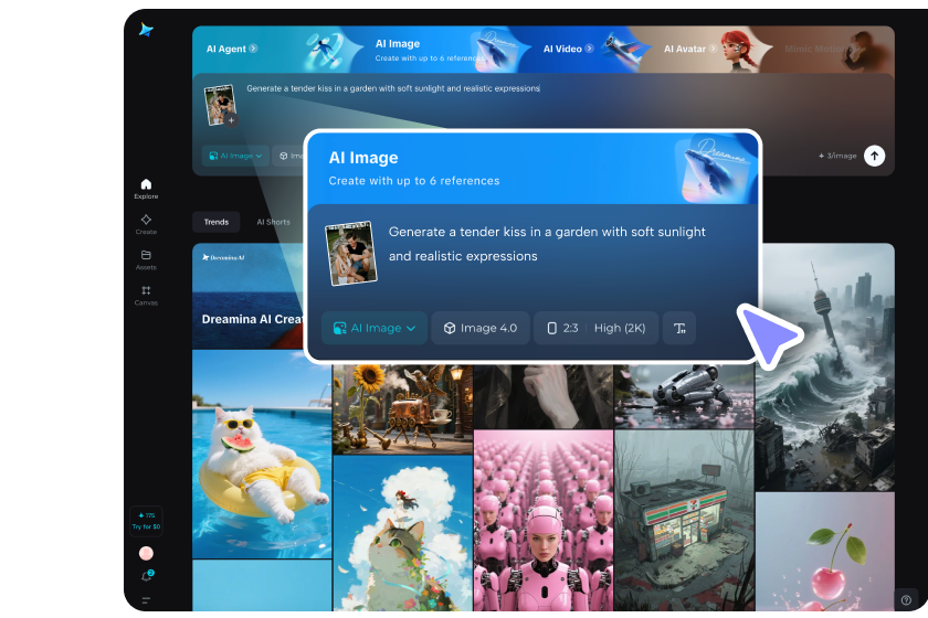 Upload two couple photos to blend