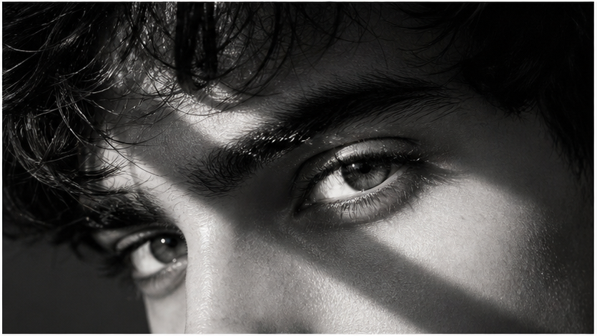 Nahaufnahme Augen Jungen AI Foto Aufforderungen Beispiel 4
