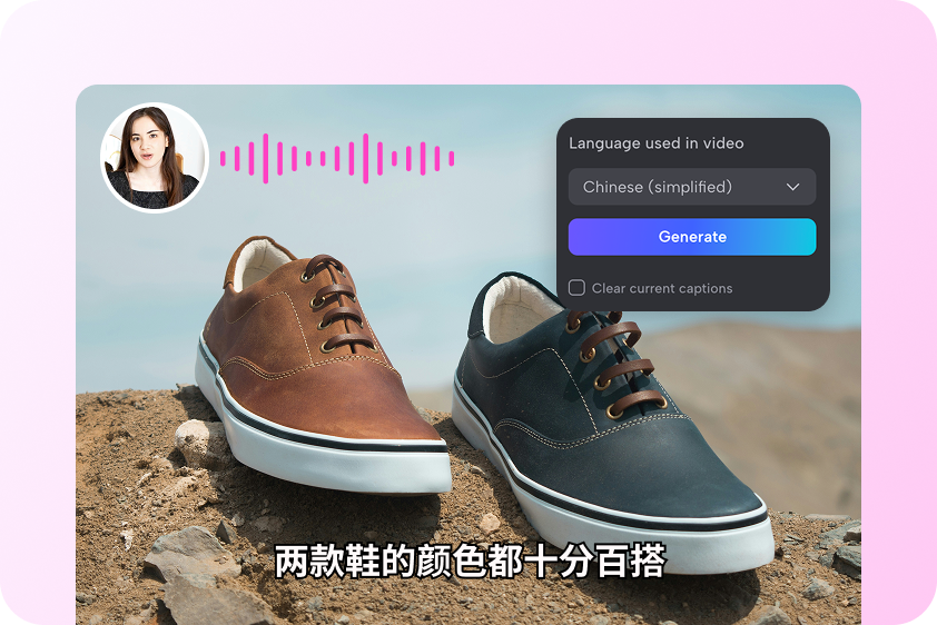 Multilingual marketing videos