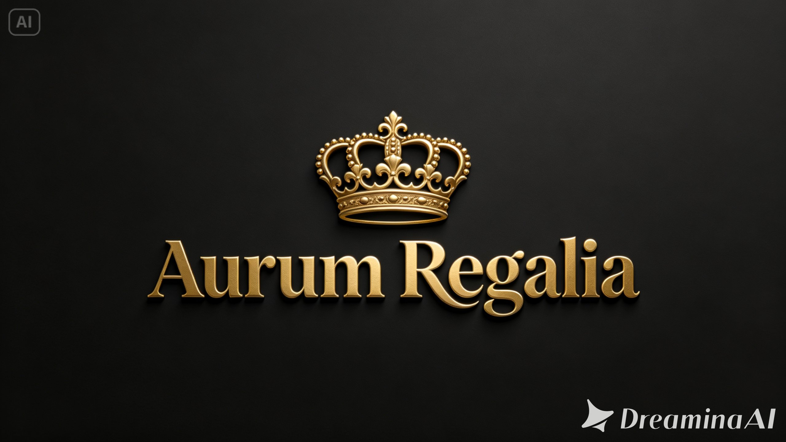 logo-ul de bijuterii de lux cu o emblemă coroană de aur și font serif de lux