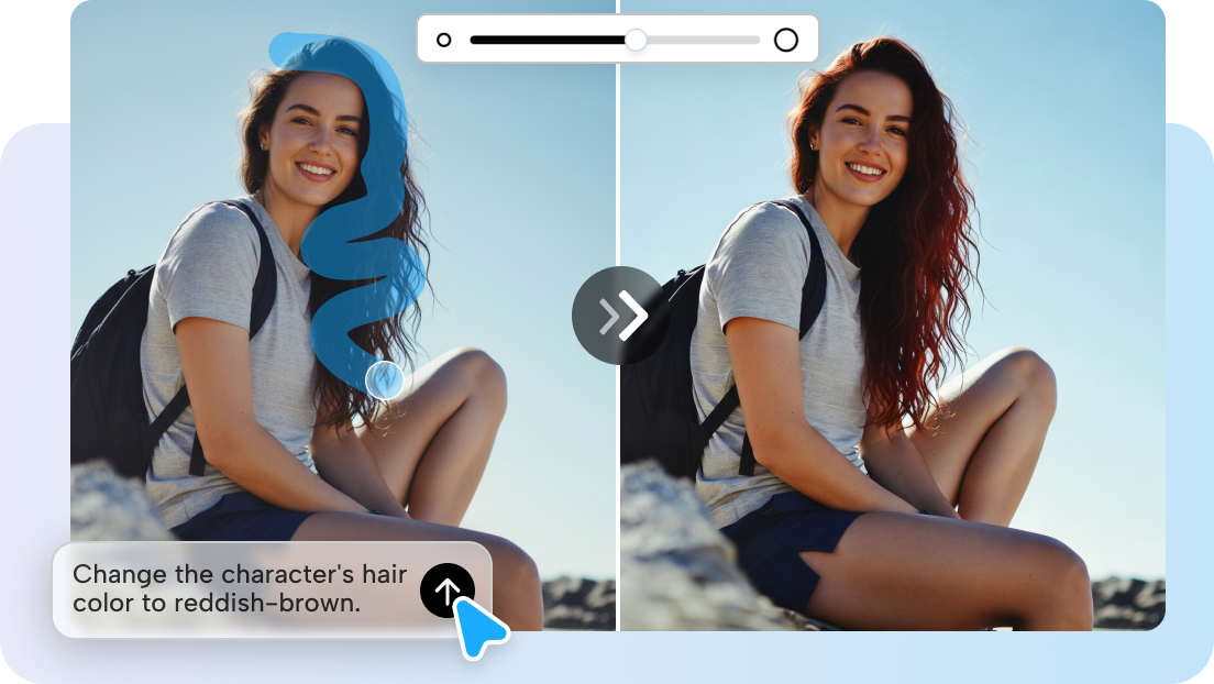 Edit and refine instantly with AI tools