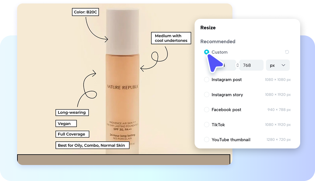 Редактируйте и улучшайте свои Pinterest Pins