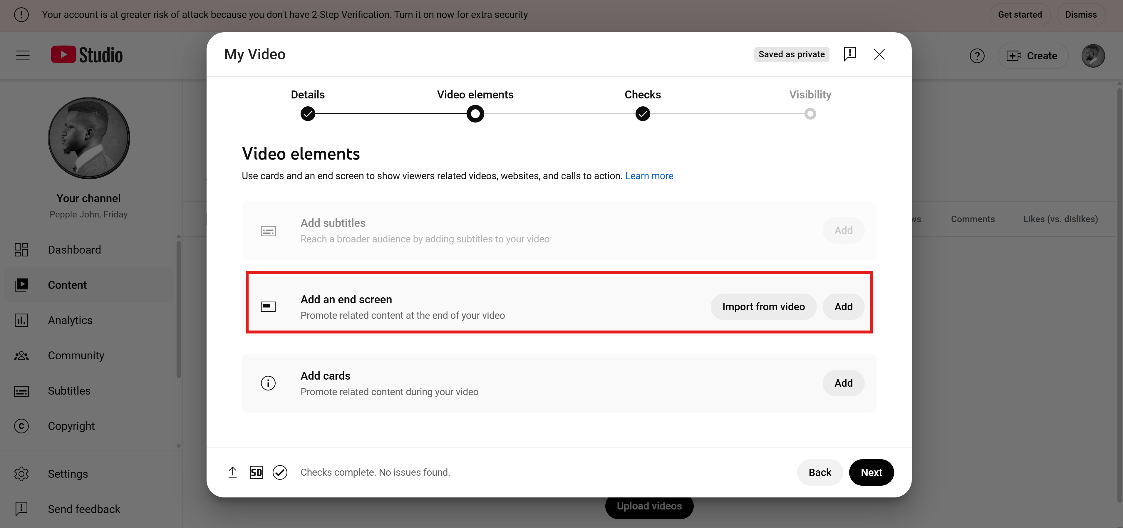 Gumawa ng YouTube Outro video