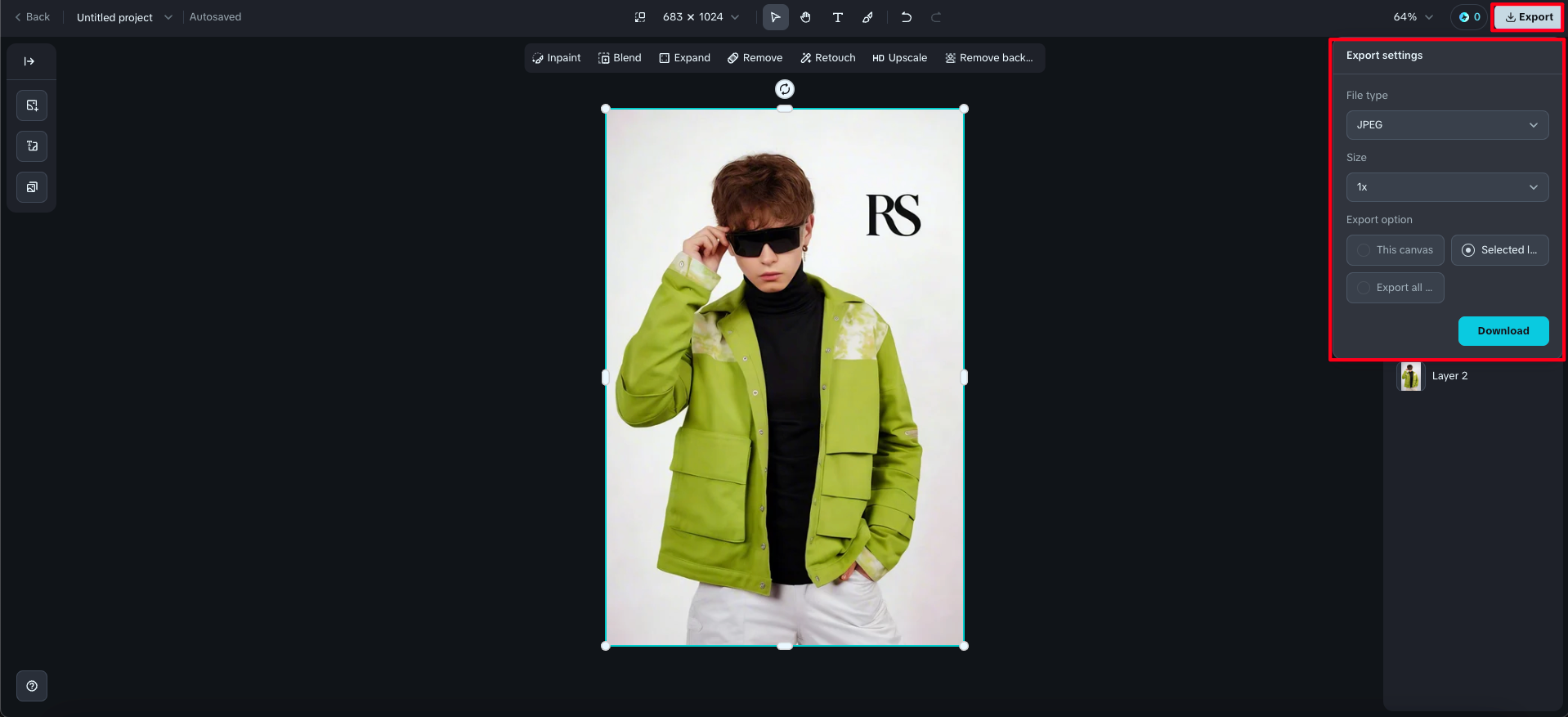 put logo on picture with AI