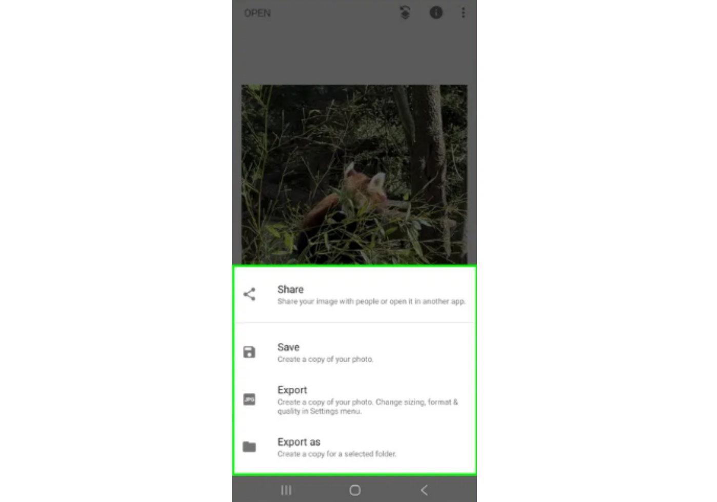 Downloading the image from Pixlr photo editor