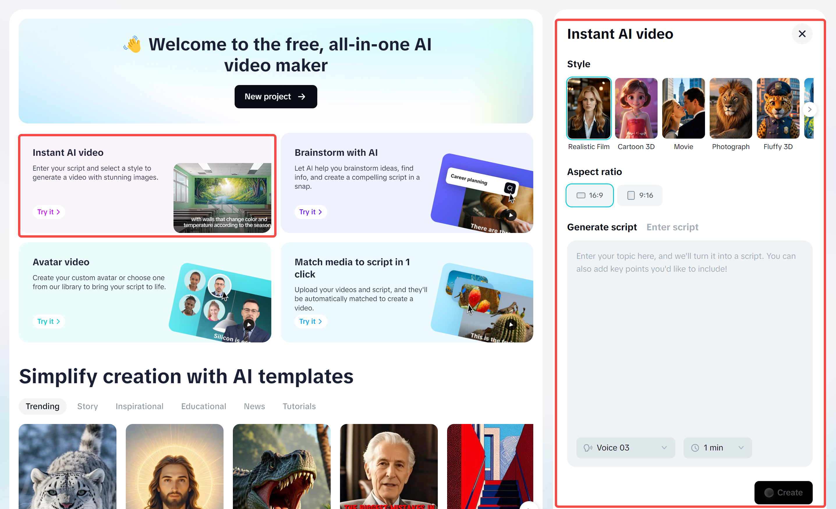 Konvertierung eines Skripts in ein Video mit CapCut