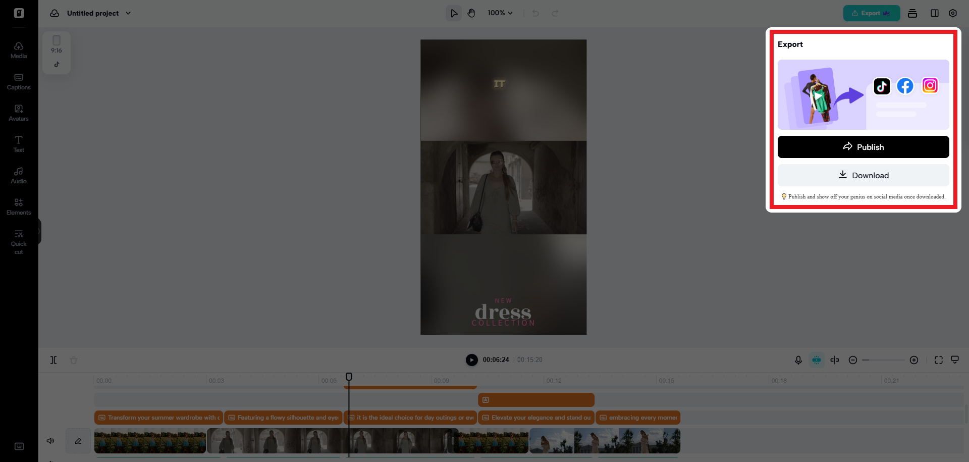 Export your video