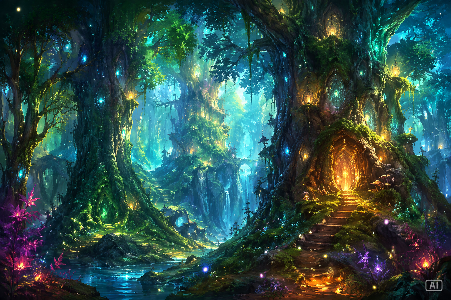 Digital fantasy painting generated by Pippit
