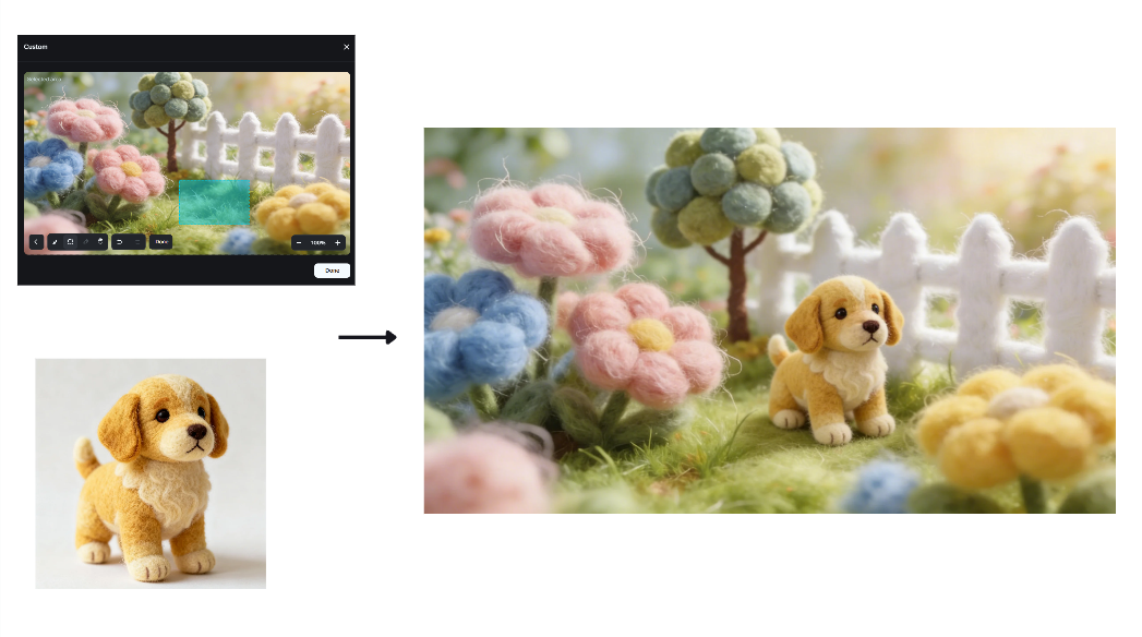 Dreamina 'da etkileşimli düzenleme özelliği