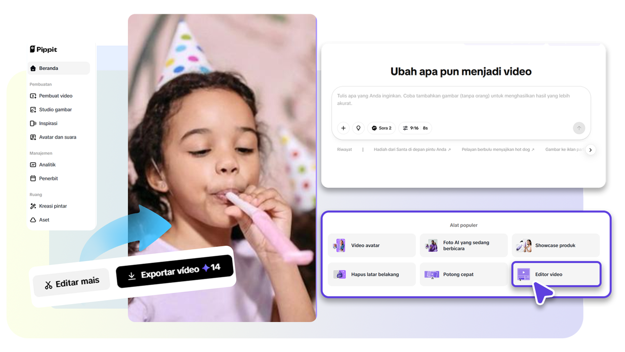Cara mudah ubah video jadi nada dering via Pippit.