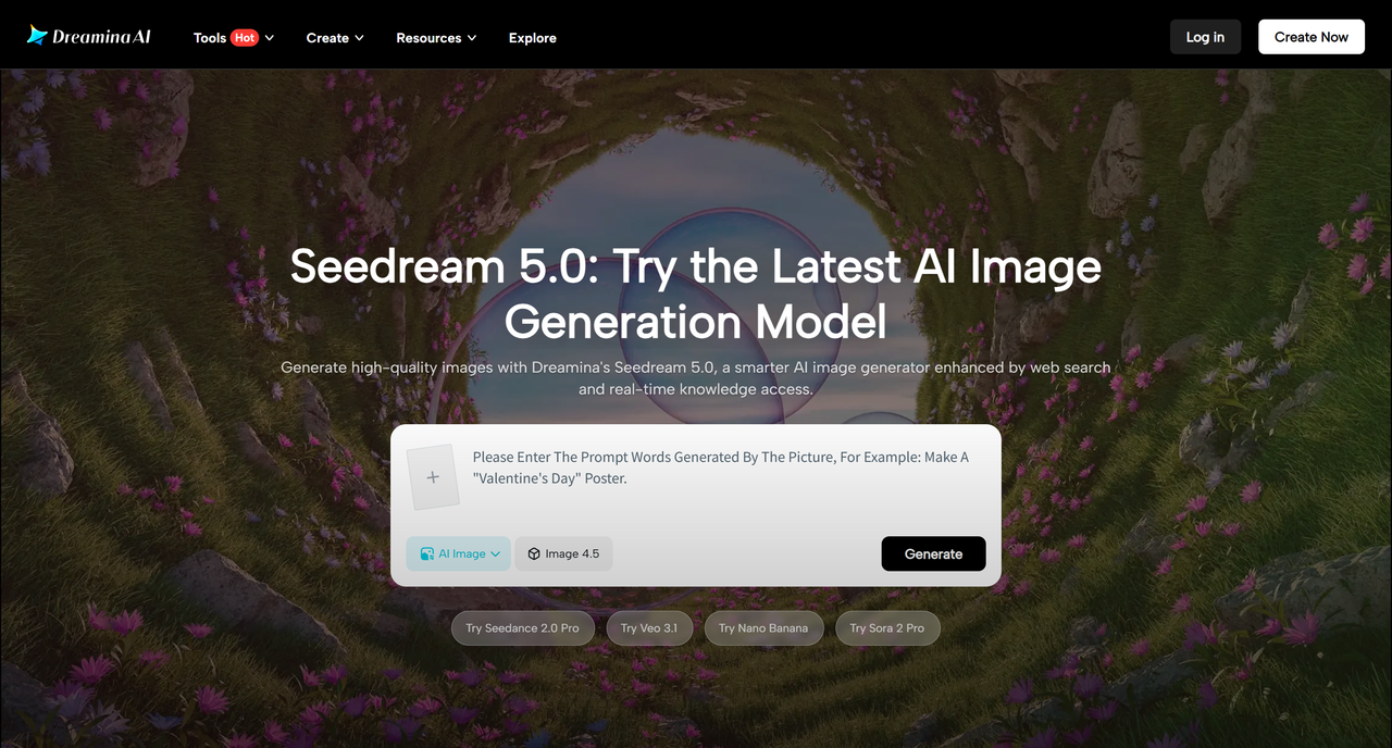 Image generation with Seedream 5.0