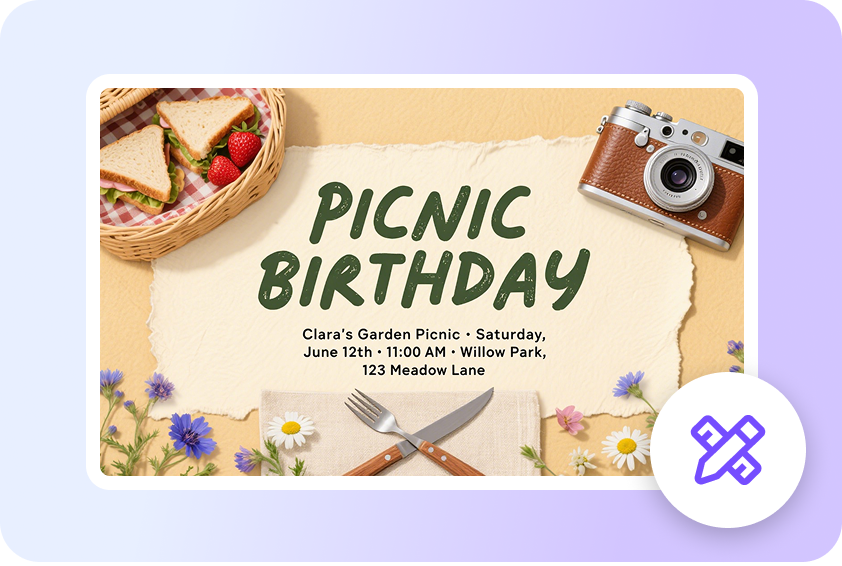 AI-crafted personalized invitation backgrounds