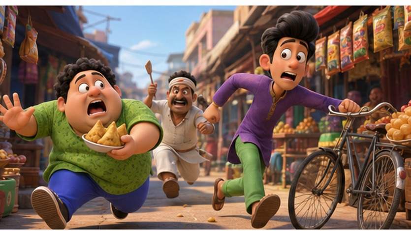 Motu Patlu AI Video Prompt example 2