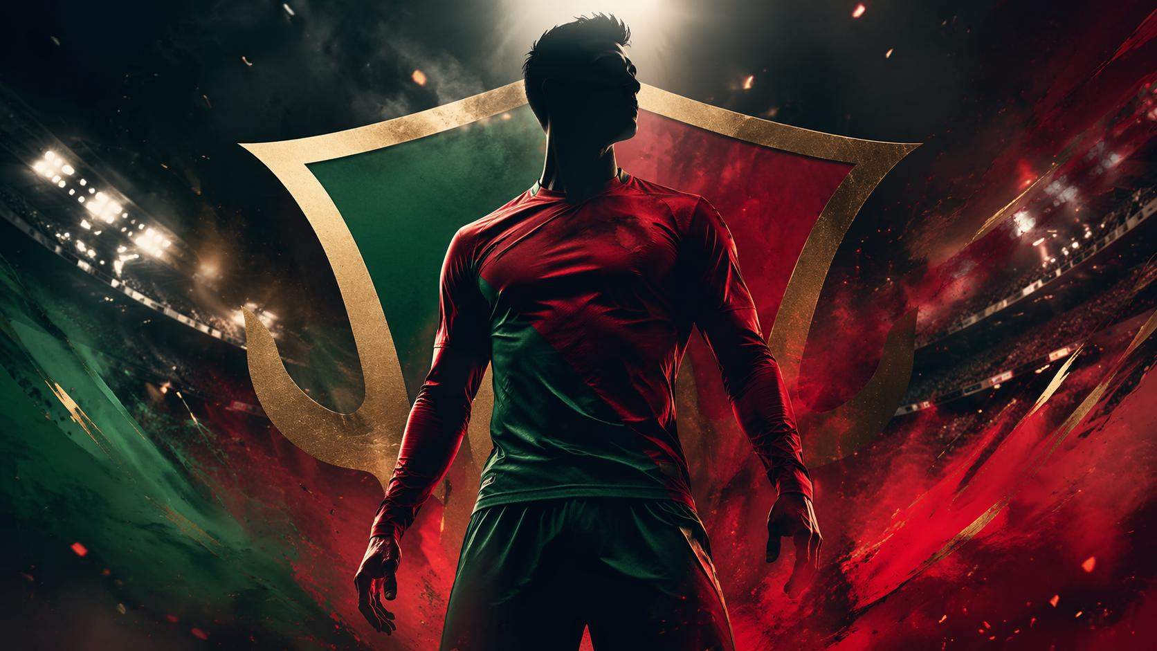 CR7 inspired luxury football poster hero