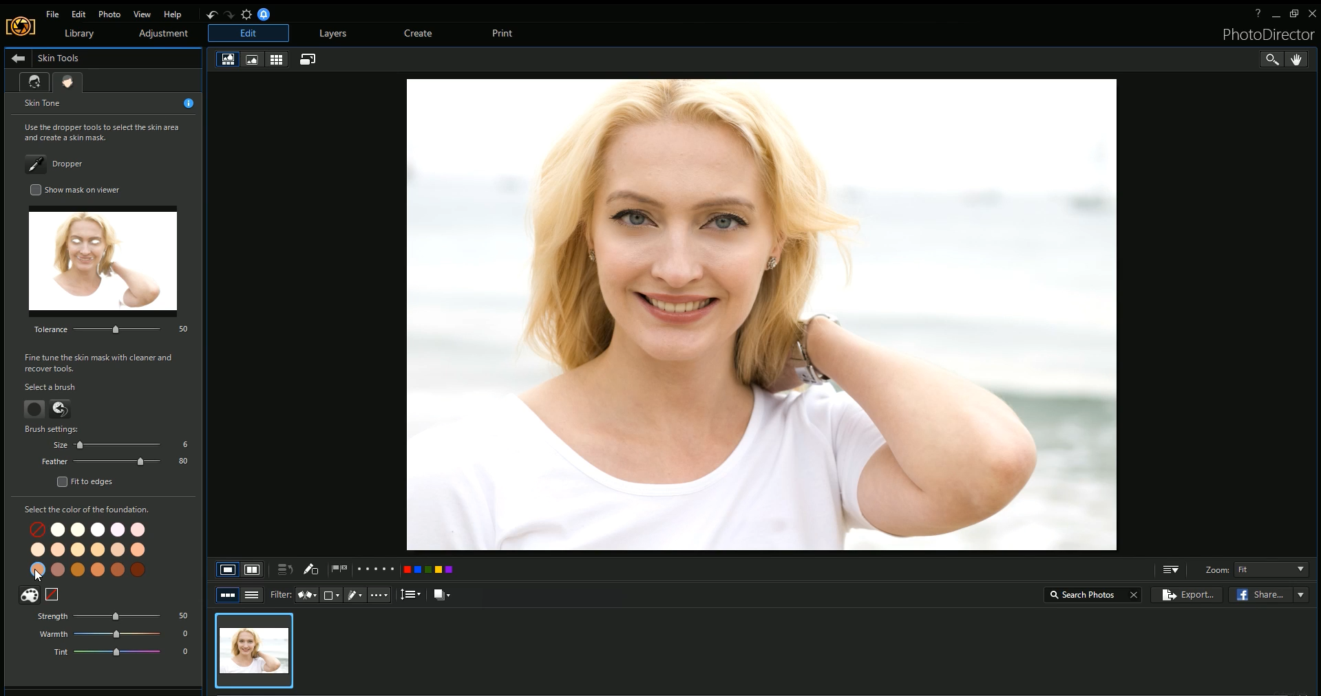 Giao diện PhotoDirector
