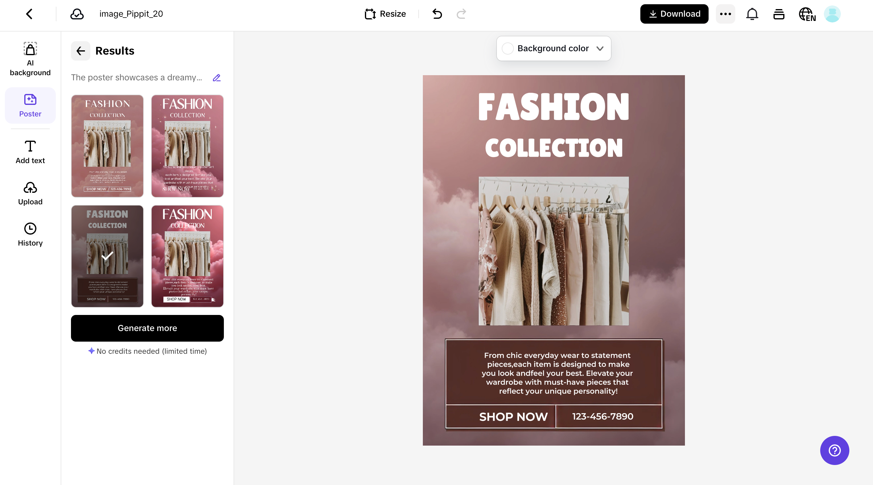 Customize your poster
