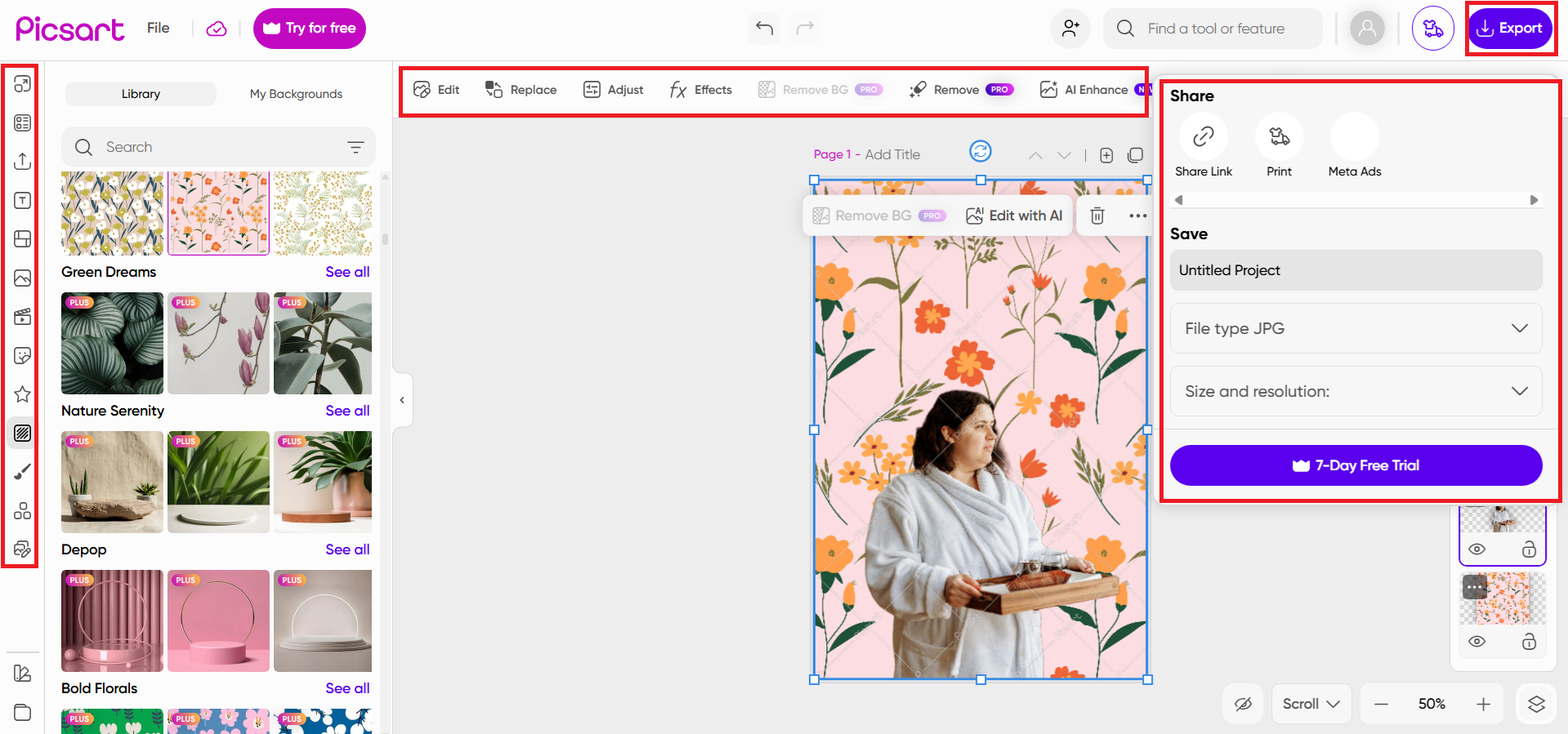Edit and finalize your image